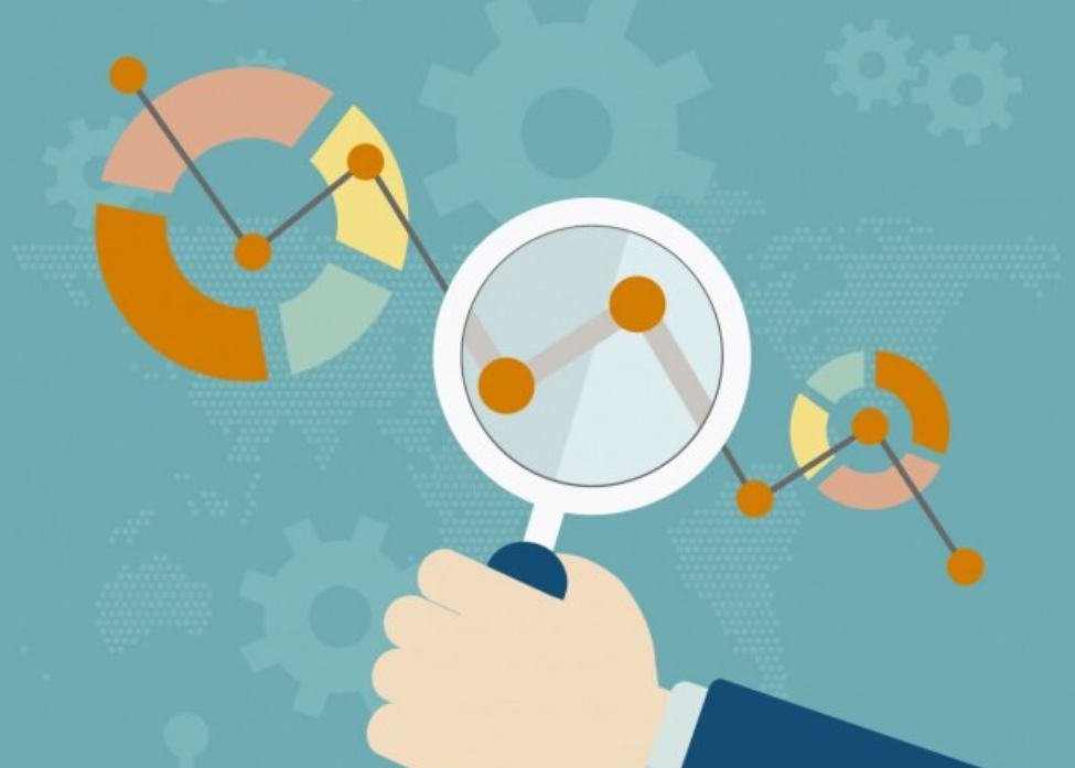 Regulators investigating Binance token: Vector illustration of a person's arm, holding a magnifying glass to investigate Binance coin BNB.