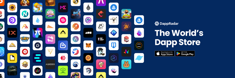 Main page of the website dAppRadar Main page of the website dAppRadar