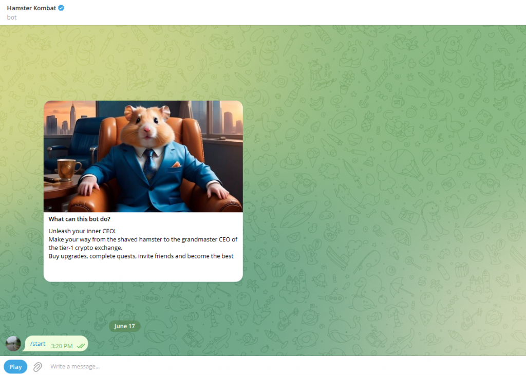 Launch Hamster Kombat, Hamster Kombat