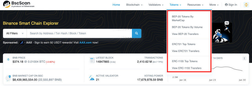BSCScan, Binance Smart Chain Scan, Binance Smart Chain Scan Explorer, Transactions, Transactions fee, transactions checking, contracts checking, crypto contracts checking, orders data, orders statistics checking, Binance Smart Chain chart, Smart chain data, Smart chain statistics, gas fee, DEX