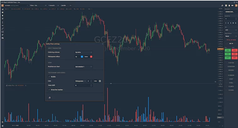 Quantower trading platform interface