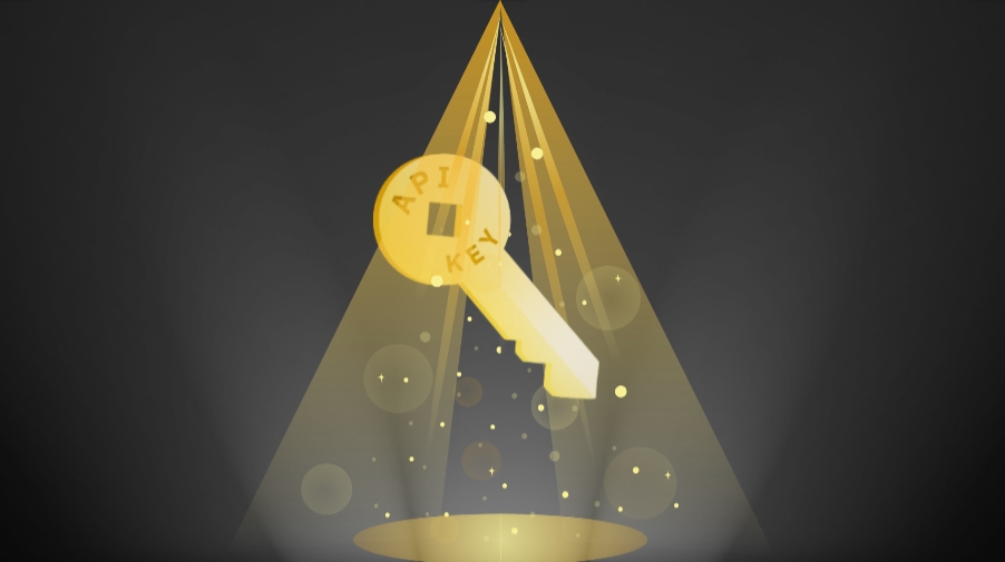 Image of a Key with the legend “API Key”