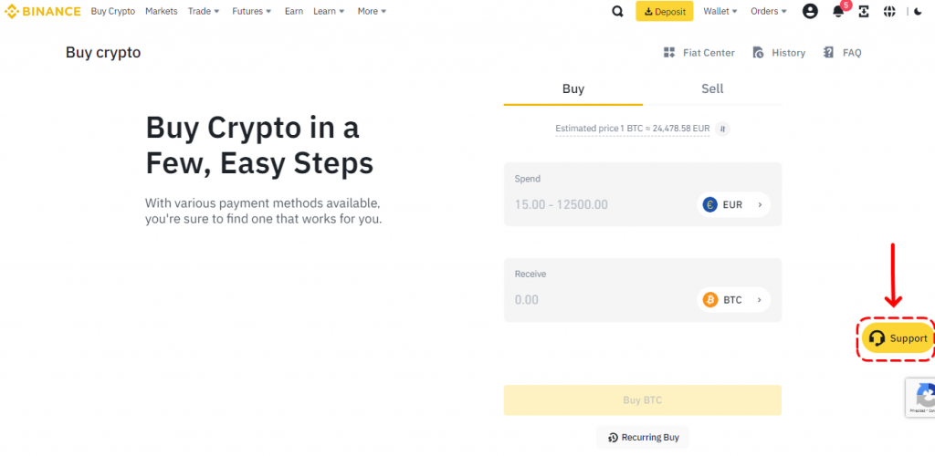 Contacting Binance Wallet suppor