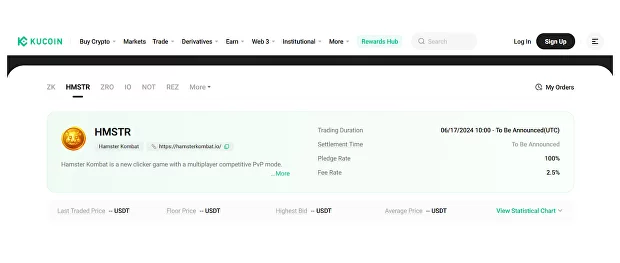 HMSTR pre-market, Hamster Kombat