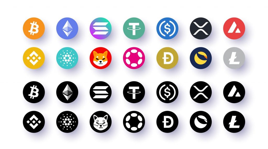 How to make money online for beginners: Bitcoin and different altcoins symbols How to make money online for beginners: Bitcoin and different altcoins symbols