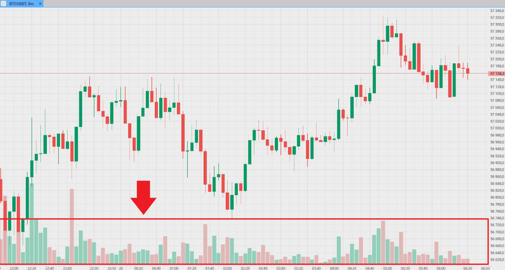 Volume Indicator, CScalp Charts