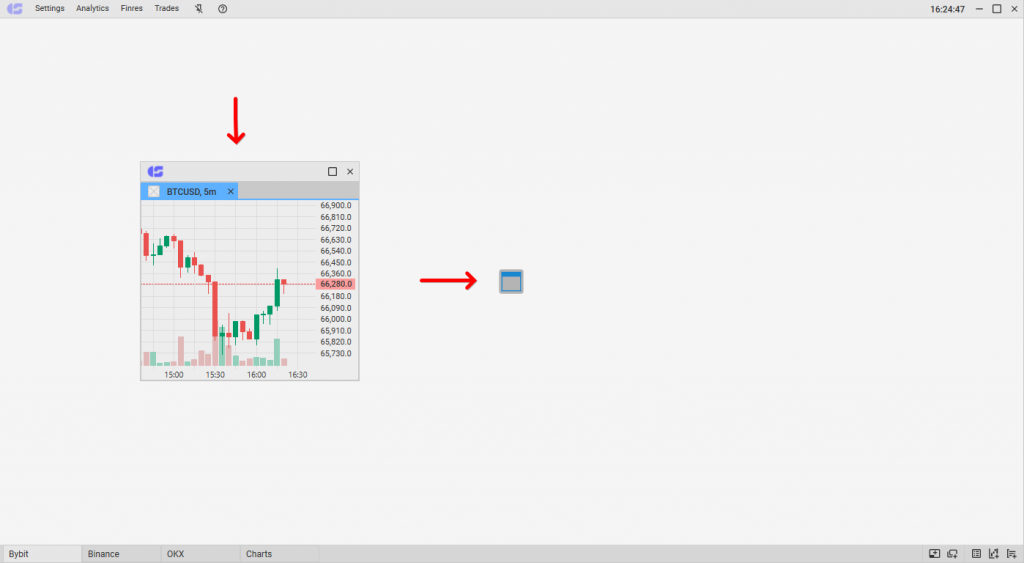How to open a chart in the terminal, CScalp Charts