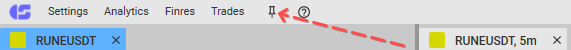 Topmost mode, CScalp settings, CScalp configuration, CScalp trading terminal, trading terminal