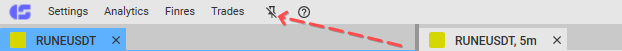 Topmost mode, CScalp settings, CScalp configuration, CScalp trading terminal, trading terminal