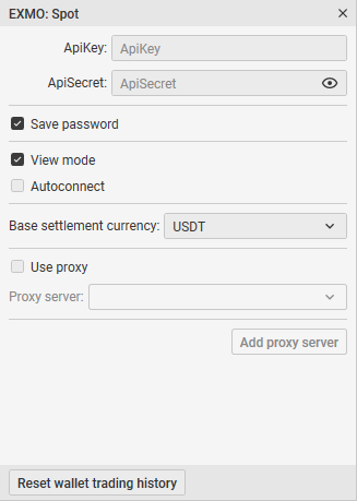 CScalp tabs settings, CScalp terminal settings, CScalp trading terminal
