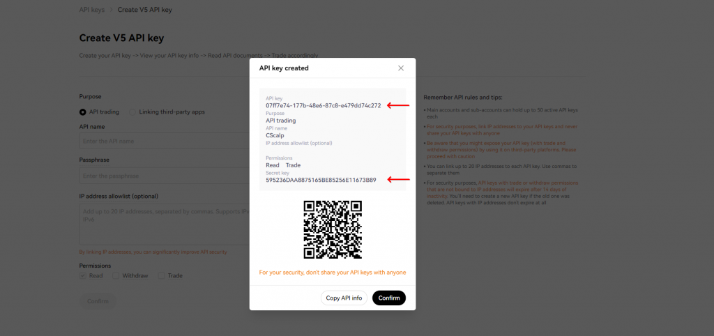 OKX API Keys