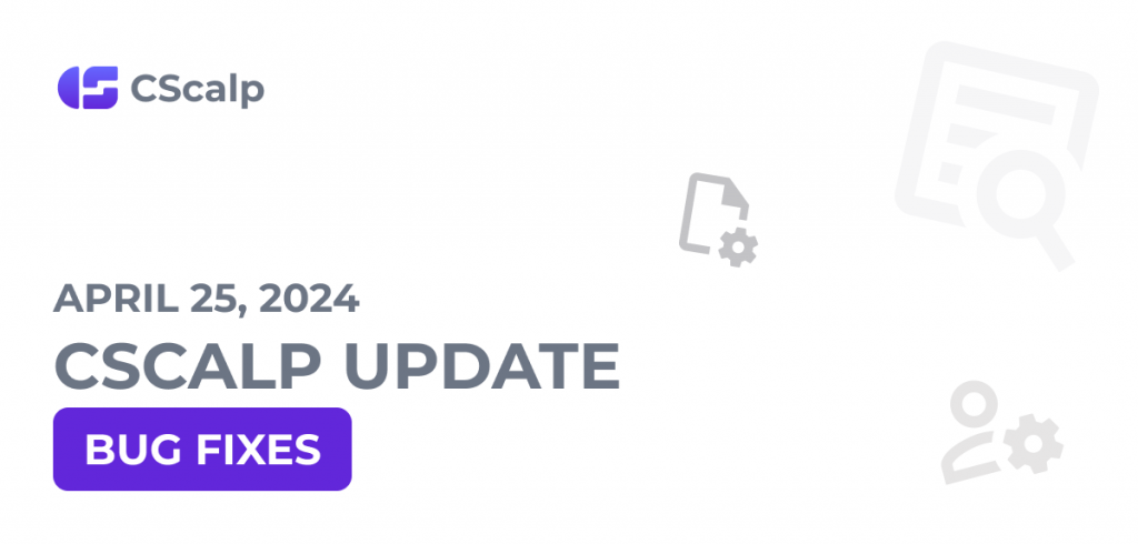 25.04.2024 CScalp update announcement