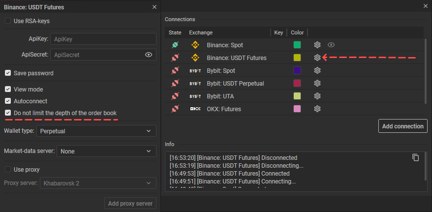 CScalp release: order book depth toggle option