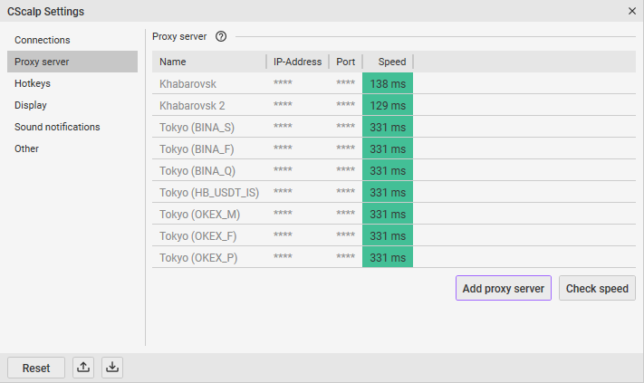 CScalp redesign: Proxy connection interface