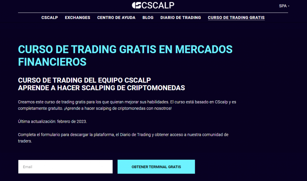 Curso de trading gratis de Cscalp