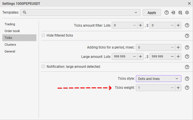 Ticks weight