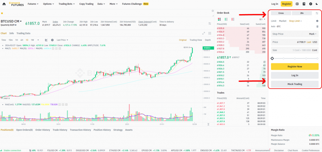 How to scalp Binance futures: The order submission block for COIN-M future