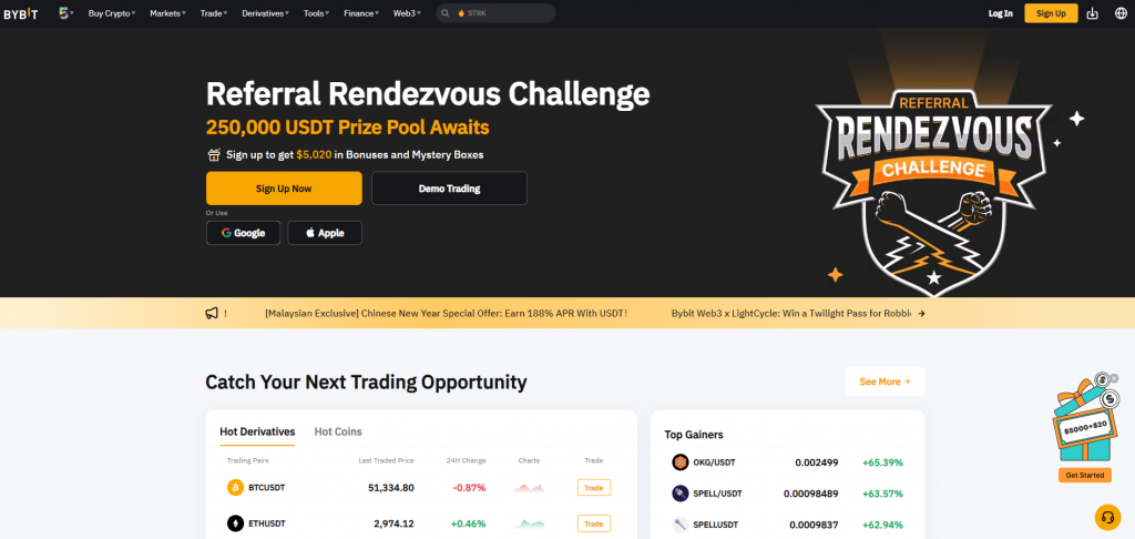 Bybit scalping: Bybit crypto trading exchange interface