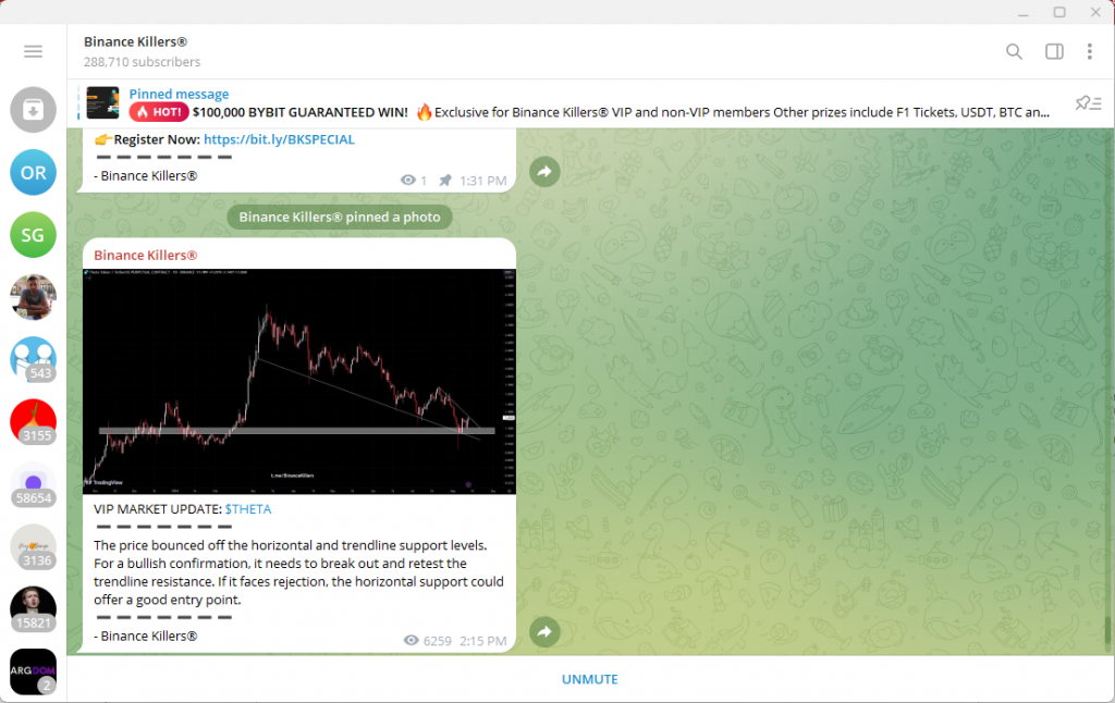 VIP signals telegram: Binance Killers crypto trading telegram group
