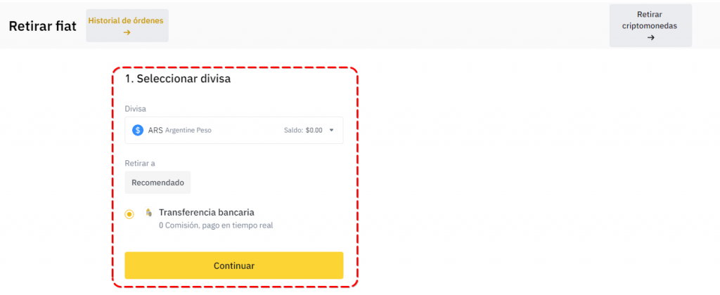 Cómo retirar dinero de Binance – opción para retirar