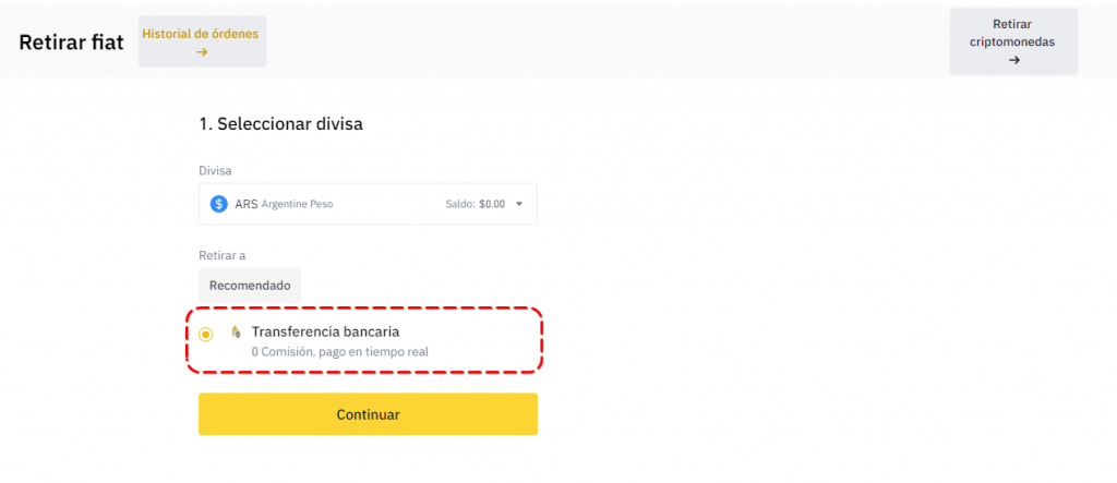 Cómo retirar dinero de Binance – Selección de método de retiro de Binance