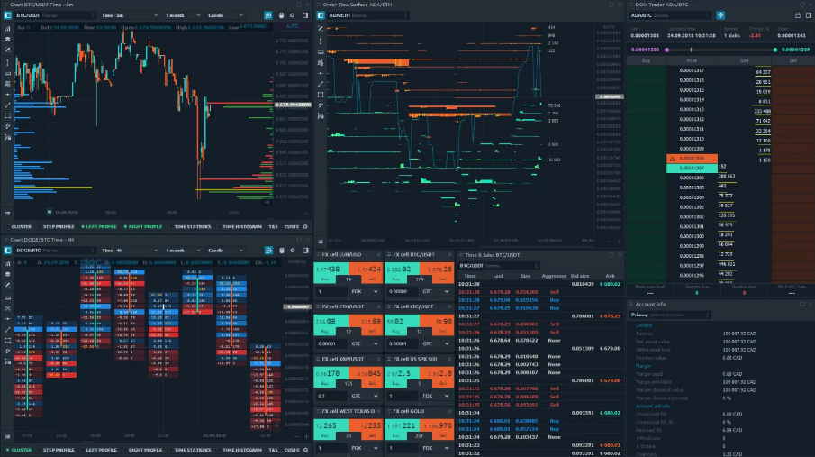 La interfaz de la app de trading QuanTower