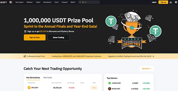 Binance alternative: Bybit cryptocurrency exchange