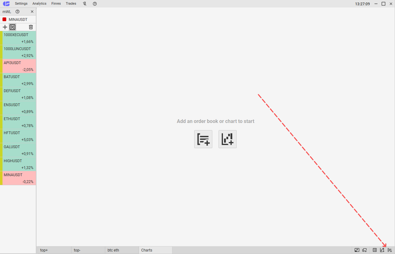 Adding a new order book