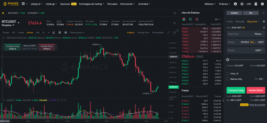 Scalping en Binance exchange