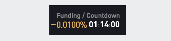 Negative Bybit funding rate