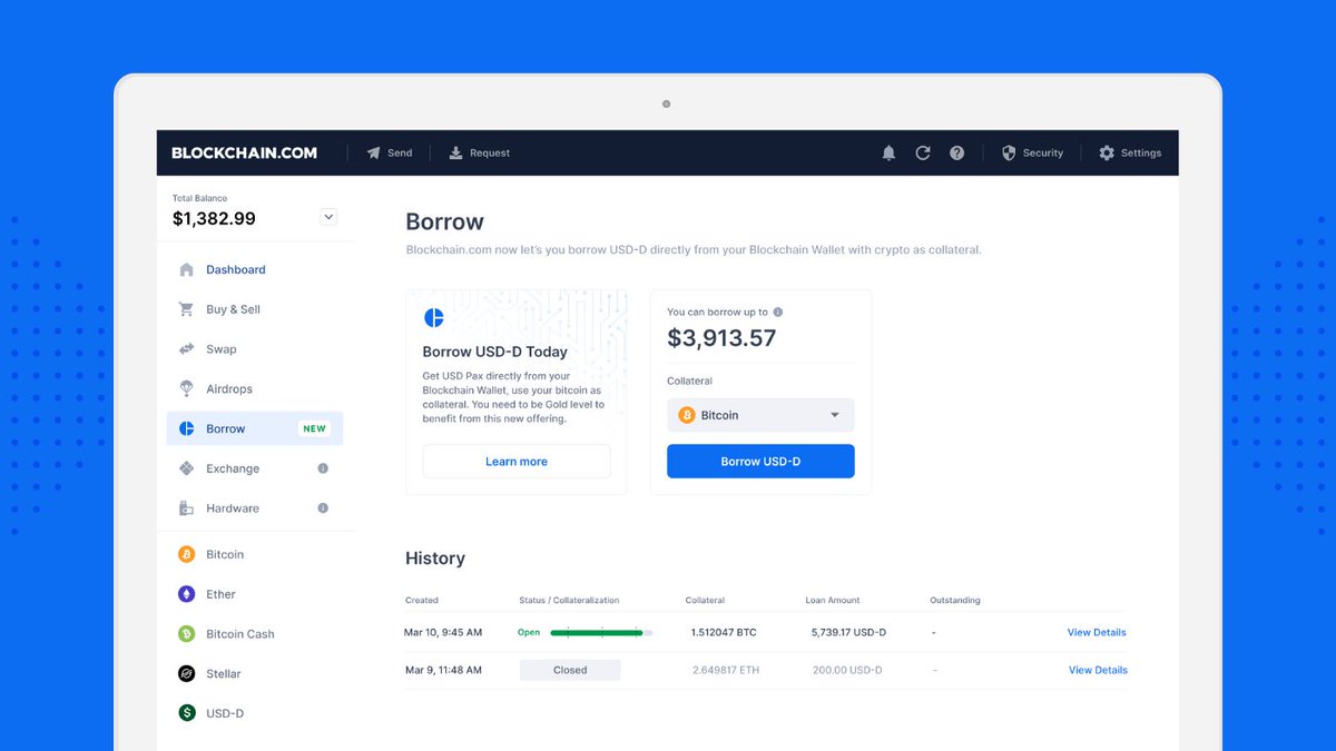 Sitio web de la billetera de criptomonedas Blockchain
