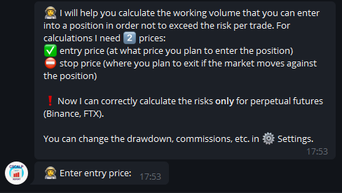 How to calculate risks, risks, trading, calculator, risk calculator, risk calculation, risk management, CScalpbot, CScalp_bot
